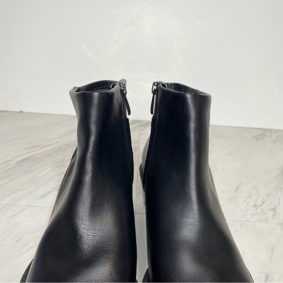 New! Franco Sarto Fina Black Faux Leather Western Bootie 9M - Picture 9 of 14